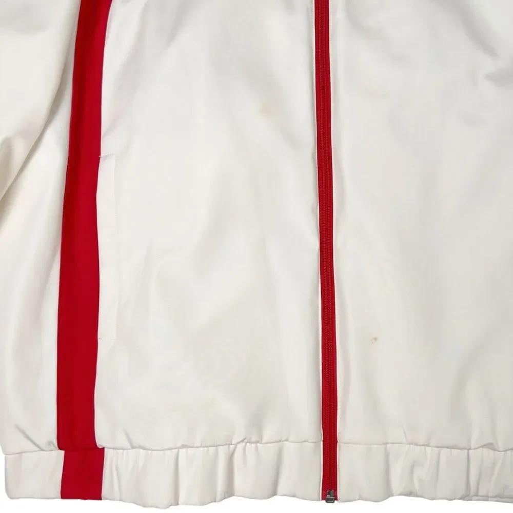 Vintage Sean John Jacket Mens XL Ivory Red Full Zip Hip Hop Y2K